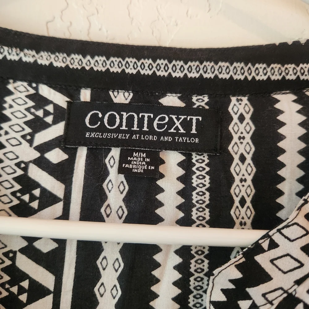 Context Geometric Patterned Tunic Top - Picture 3 of 6